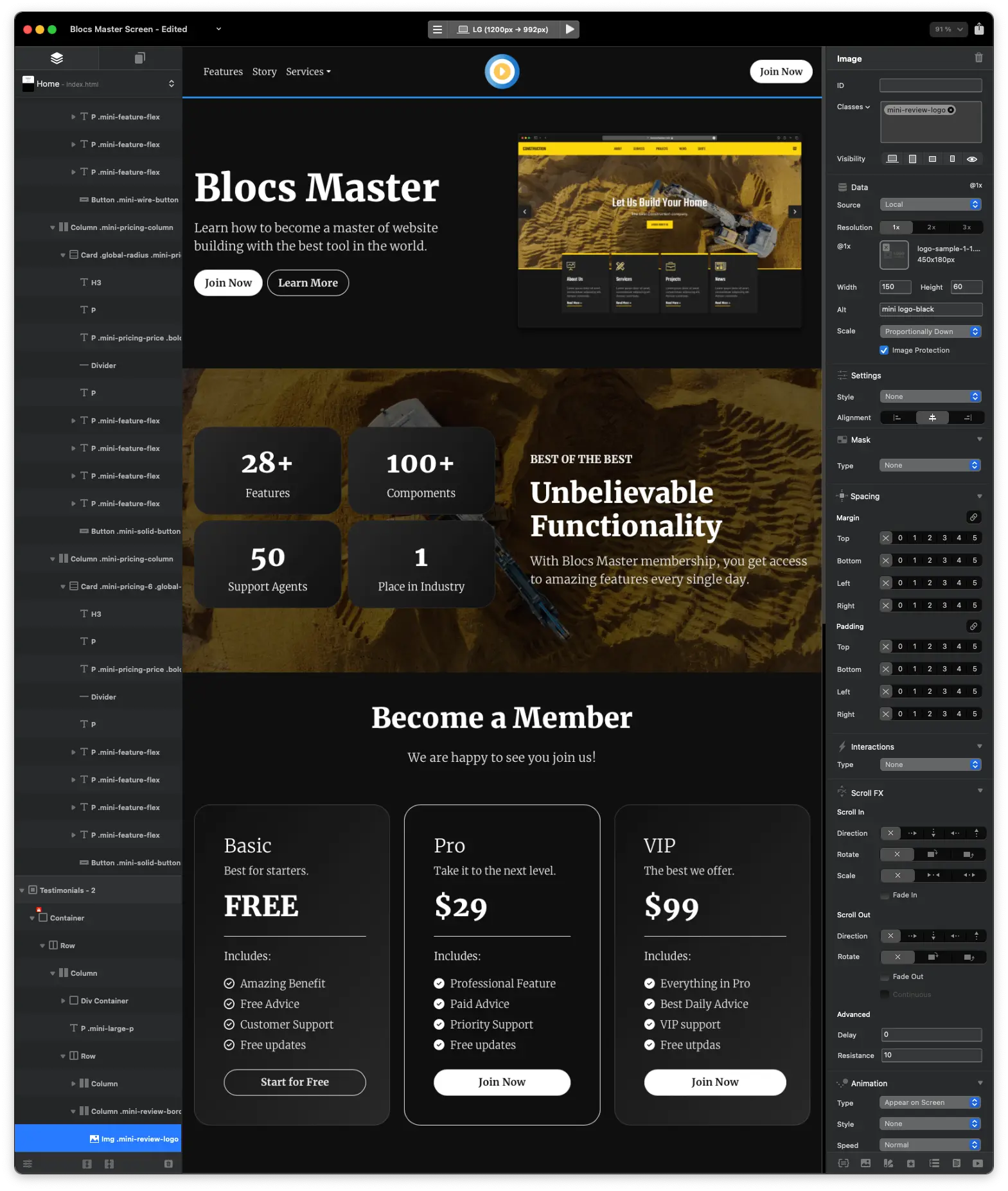 Blocs Library Workflow