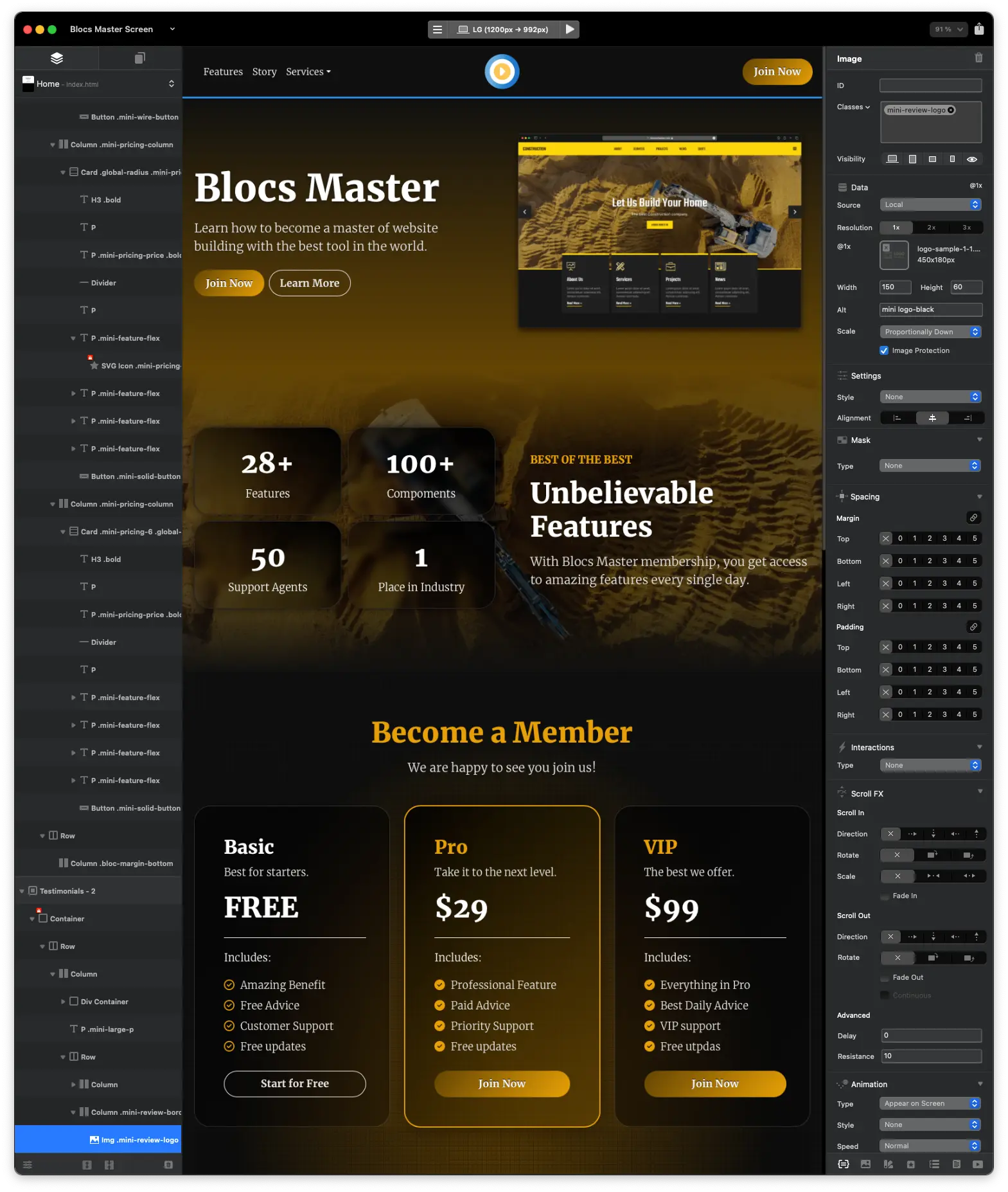 Blocs Library Workflow